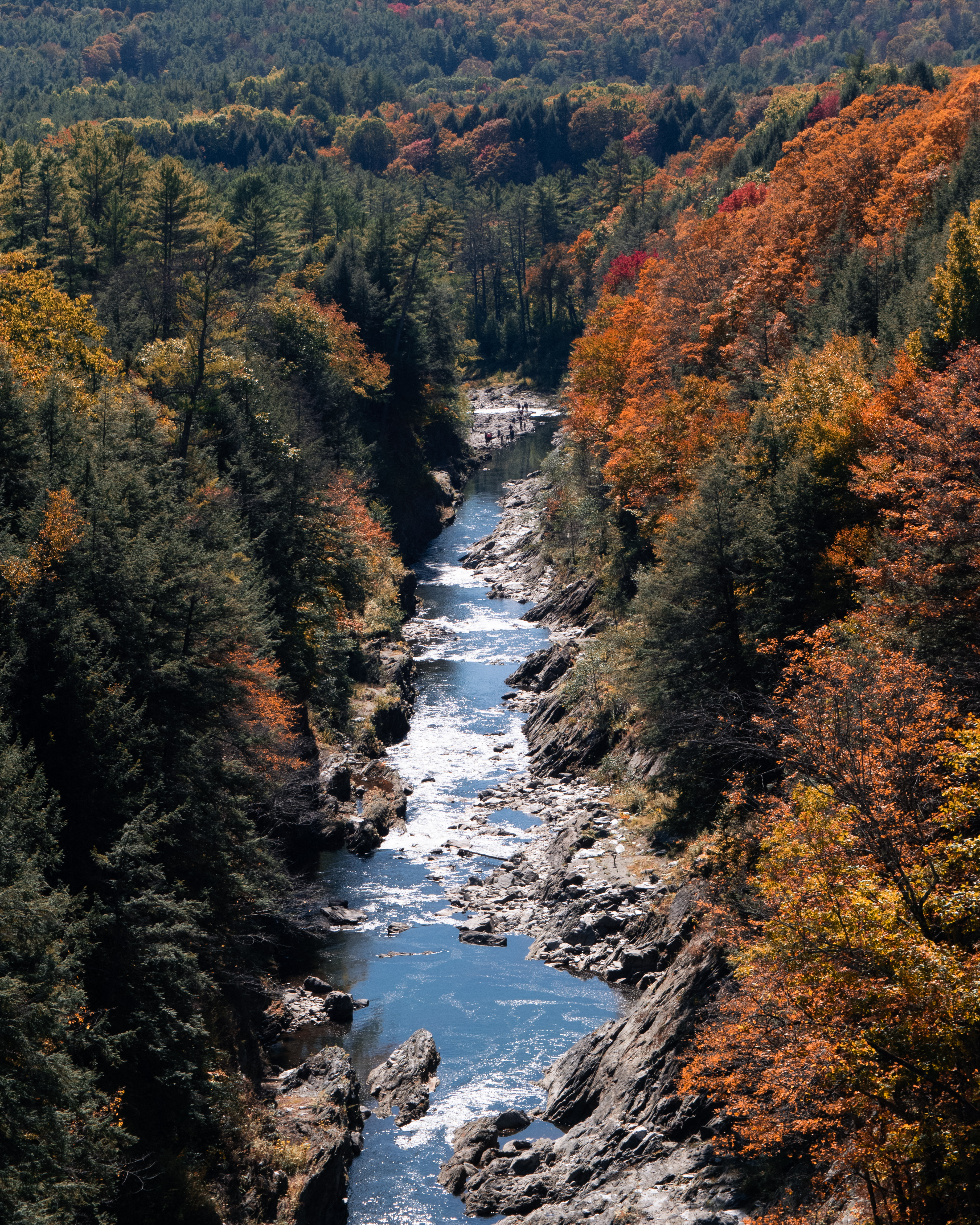 Quechee Gorge During Fall VT
